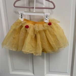 Disney Princess Beauty & the Beast 18M Girls Belle Yellow & Red Tulle Skirt